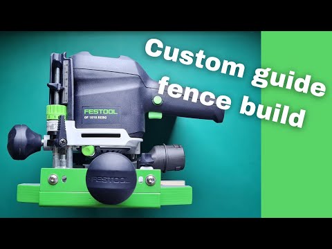 The new Festool of1010 REBQ 1/4 router custom twin guide fence build and first impressions..