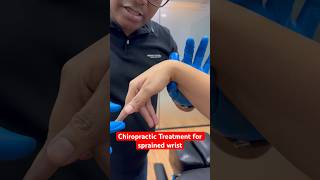 Chiropractic Treatment for sprained wrist. #drrajneeshkant #worldfamouschiropractor
