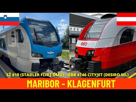 Cab Ride Maribor - Klagenfurt (Drava Valley&Koralm Railway-Slovenia, Austria) train driver's view 4K