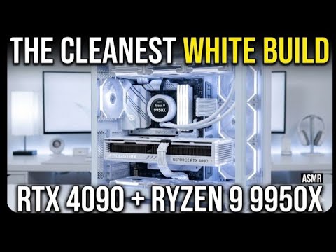 Building the CLEANEST All-White Gaming PC! ❄️ (RTX 4090 + Ryzen 9 9950X)