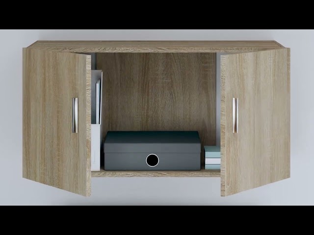 Video Teaser für 802798 vidaXL Wall Mounted Cabinet Sonoma Oak 80x39x40 cm Engineered Wood