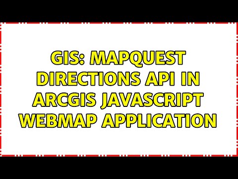 Gis Mapquest Directions Api In Arcgis Javascript Webmap Application