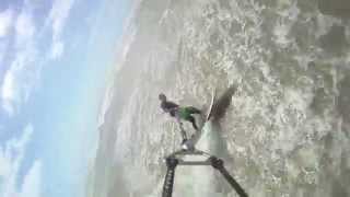 preview picture of video 'Kitesurfing Camber Sands UK 8-9 July 2011'