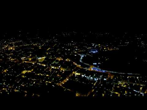 Canicattì, vista aerea notturna