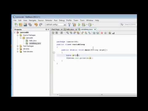 Netbeans Java Tutorial 4 Variables Datatypes Part 2
