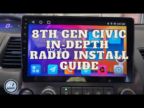 2006-2011 8th Gen Honda Civic Complete In-Depth 10.1" Touchscreen Radio Stereo Install Guide