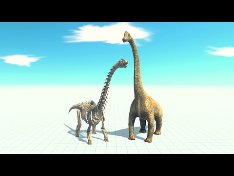 Skeleton Sauropod And Brachiosaurus Vs Every Unit ARBS | Animal Revolt Battle Simulator