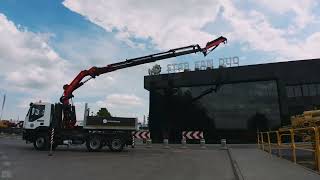 شاحنة مسطحة IVECO TRAKKER 450 6x4 PALFINGER PK 44002 Crane Tracto | صورة 4 - Autoline