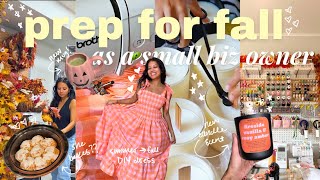 let's prep for cozy small business season🤎🕯️🍂 candle making, fall decorating, cozy DIYs, & resetting