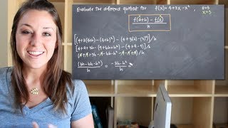 How to calculate the difference quotient