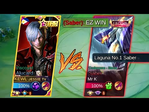 ALUCARD VS GLOBAL TOP 1 SABER! | (MUST WATCH) | MLBB