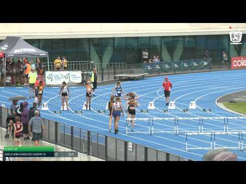 Girls Under 15 90m Hurdles H4 - 2020 State Combined Events Championships // LAVicTV