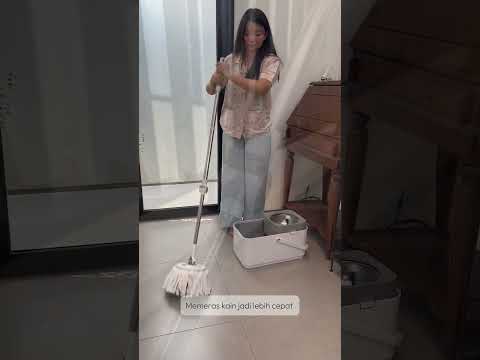 Gambar Proclean Set Alat Pel Putar Dengan Ember Peras & Brush - Abu-Abu