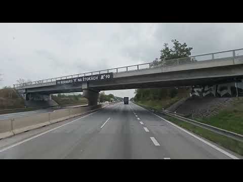 Highway D1 from Benešov to Vlašim Czech Republic (Prague - Brno)