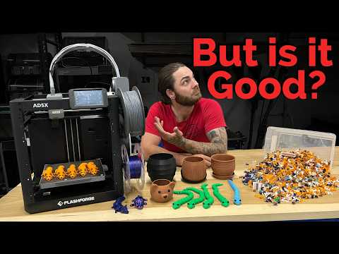 Reviewing one of the cheapest multi color 3D Printers - Flashforge AD5X