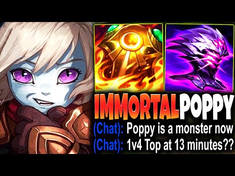 New POPPY BUFFS Made her the BEST IMMORTAL BUILD??! (Broke EVERY GRAPH) 🔥 LoL Poppy s13 Gameplay