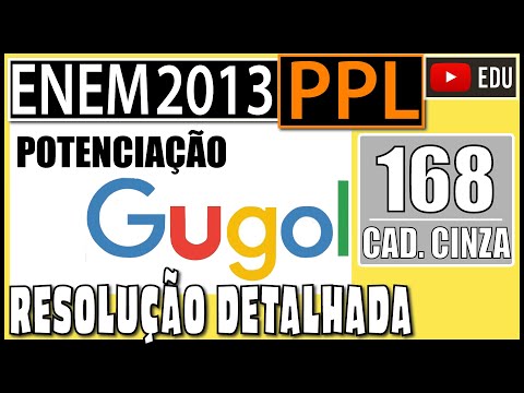 [ENEM 2013 PPL] 168 📓 POTENCIAÇÃO O matemático americano Eduardo Kasner pediu ao filho que desse um