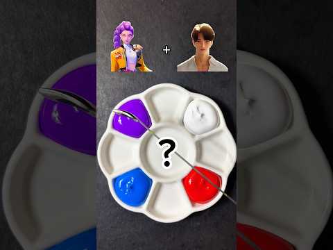 Kpop Demon Hunters Color Mixing (part 11)#kpopdemonhunters #huntrix #golden #colormixing #kpop #rumi