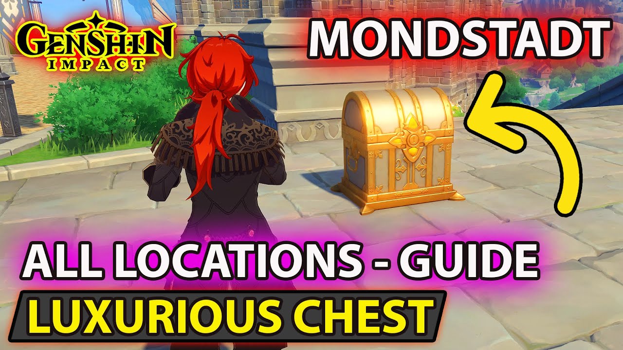 Genshin Impact All 9 Luxurious Chest Locations In Mondstadt Full