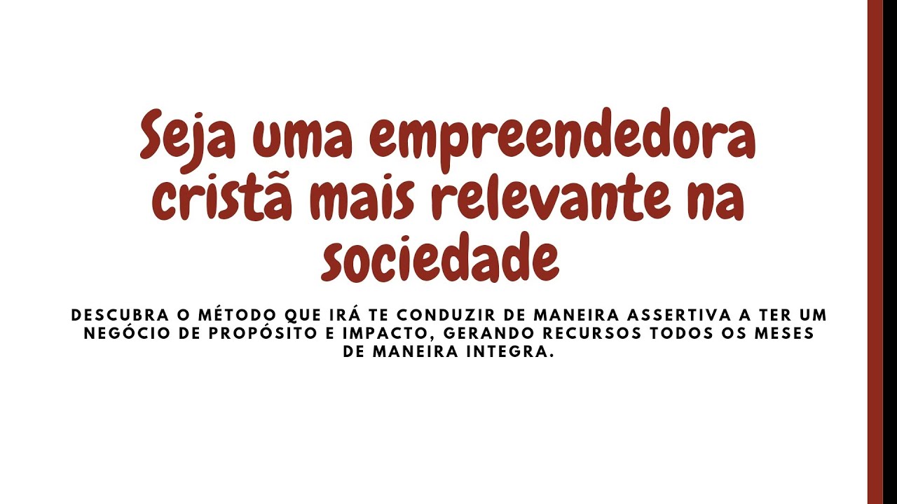 Empreenda como uma discípula