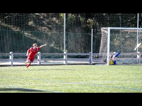 Gol de Naiara Iturri. [Berriozar C.F. 2-1 C.D. Amigó]. Liga Regional Navarra Femenina.