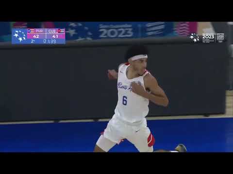 Andre Curbelo vs Cuba: 17pts+10ast+3rbs+3stls in the Juegos CentroAmericanos