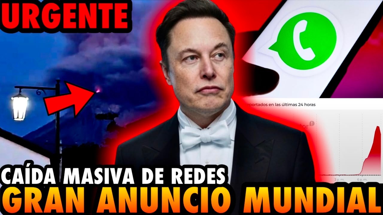 URGENTE: Caída de redes sociales y GRAN ANUNCIO MUNDIAL