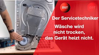 Wäsche wird nicht mehr trocken, Wäschetrockner funktioniert nicht mehr.