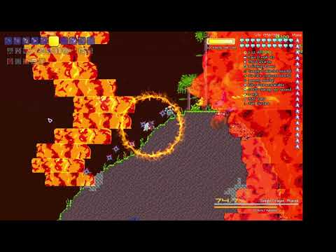 Terraria noob with godmode and a nanoblack reaper vs. The last 3 bosses in the calamity mod.