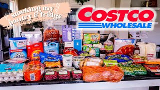 Costco Grocery Haul with Prices!//restocking my fridge and freezer!