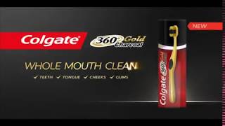 Gold class Colgate 360 Gold + Charcoal for a whole mouth clean!