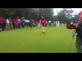 Asantehene Otumfuo Osei Tutu II playing Golf, misses hole