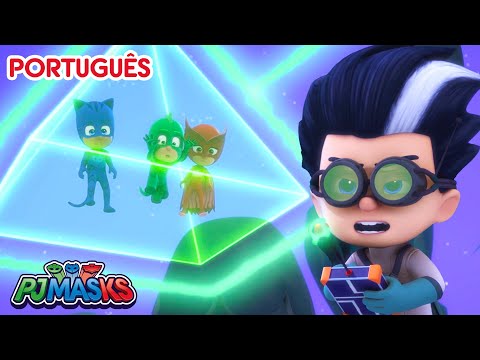 Presos nos poderes do Romeo! PJ Masks em Português episódios completos | Desenhos animados