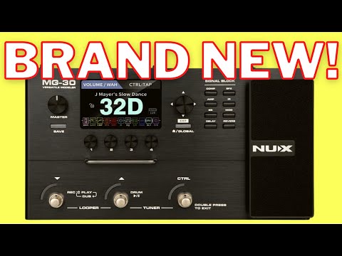 NUX MG30 Guitar Multi-Effects Pedal Guitar/Bass/Acoustic Amp Modeler Bundle with 2x Roxtone Premium Instrument Cables, 2x Flat Patch Cables, and 1x Levy’s Polypropylene Strap image 9