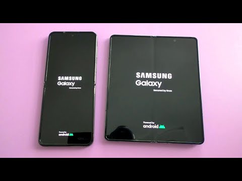 Samsung Galaxy Z Flip4 vs Galaxy Z Fold4 Android 13 Bootanimation