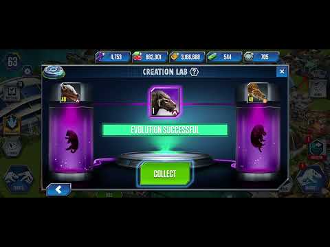 My first hybrid Cenozoic || Jurassic world the game ||