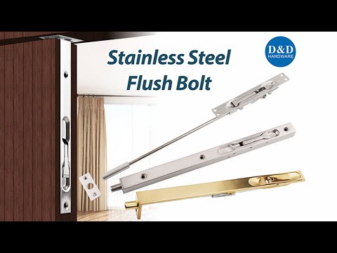 Stainless Steel Zinc Alloy Brass Metal Door Hardware Accessories Fittings Security Heavy Duty Door Latch Tower Barrel Bolt Flush Bolt