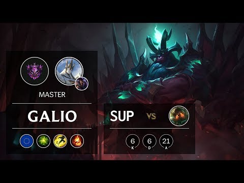 Galio Support vs Nautilus - EUW Master Patch 9.17