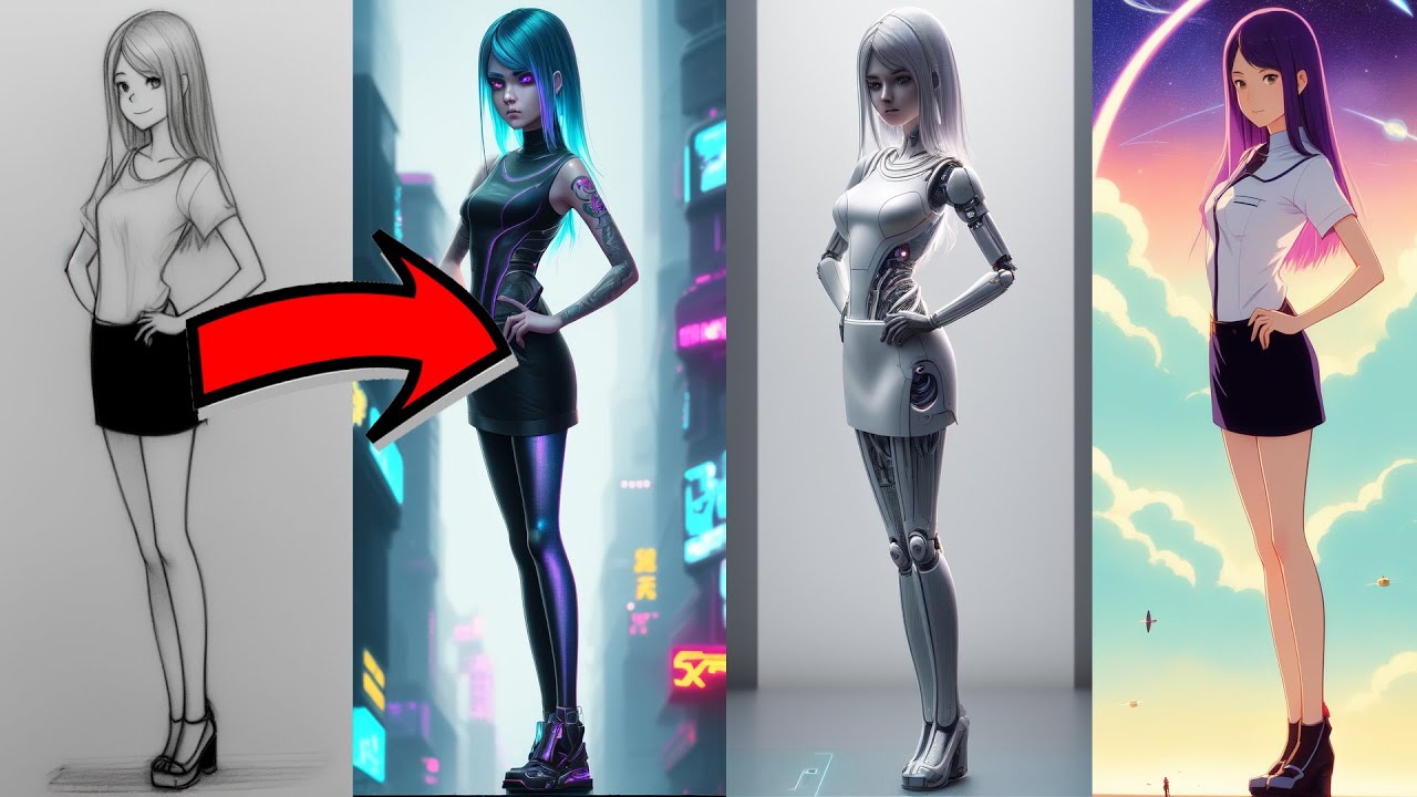 Using AI to draw in different styles Stable Diffusion and ControlNet