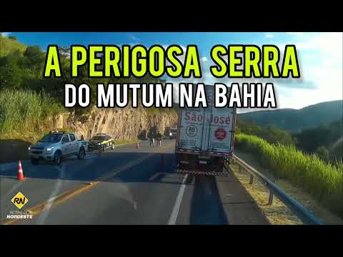 Perigosa Serra do Mutum na BR-116 / Jaguaquara-BA