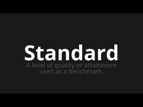 How to pronounce Standard