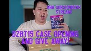 900 subscribers stream Cardfight Vanguard DZBT15 Strike of Illusionary case opening and give away!
