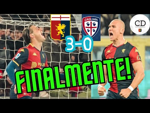 Genoa-Cagliari 3-0. I gol di Colombo, Frendrup e Ostigard scatenano la festa del Grifone