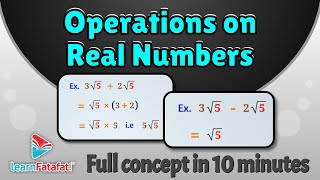 Class 9 Maths Number Systems - Operations on Real Numbers - LearnFatafat