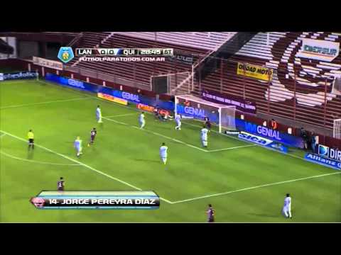 Gol de Pereyra Díaz. Lanús 1 - Quilmes 0.  Fecha 8. Torneo Final 2014. Fútbol Para Todos