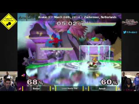 Avalon III - Remen (Falco) vs Amsah (Fox) - Losers Quarter Final SSBM Singles