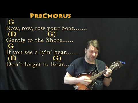 Row, Row, Row Your Boat - Mandolin Cover Lesson in G Major with Chords/Lyrics
