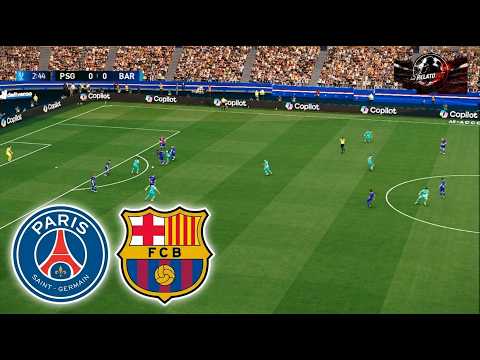 PSG vs FC Barcelona UEFA Champions League 2026/27 Simulación realista PES 2021 Gameplay