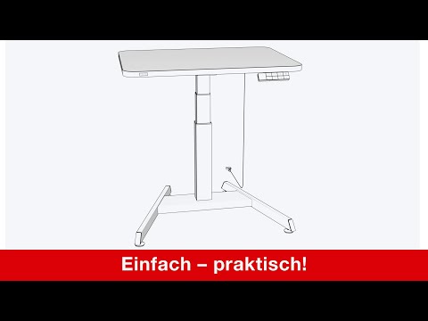 Artikelvideo 2 für AKTION: LEITZ Ergo elektrisch höhenverstellbarer Schreibtisch weiß rechteckig, A-Fuß-Gestell weiß 80,0 x 60,0 cm mit 25 Euro CashBack, Artikelnummer 401487