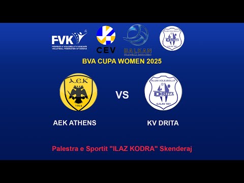 AEK ATHENS  vs KV DRITA 🎥 𝗟𝗜𝗩𝗘𝗦𝗧𝗥𝗘𝗔𝗠🏐CEV Volleyball Challenge Cup 2025 | Women